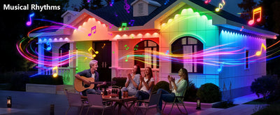 Smart RGBIC Permanent Outdoor Lights – 50ft / 100ft / 150ft LED String Lighting