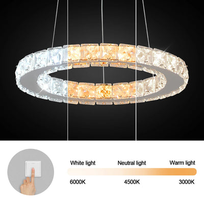 Ring Led Hanging Light Pendant Lamp Luxury Gold Copper New Chandelier Lustre Ceiling Lamp Living Dining Room Home Decor Fixture| Upload