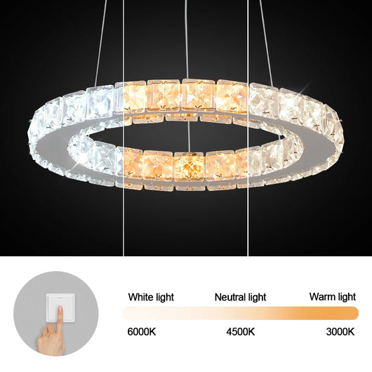 Ring Led Hanging Light Pendant Lamp Luxury Gold Copper New Chandelier Lustre Ceiling Lamp Living Dining Room Home Decor Fixture| Upload