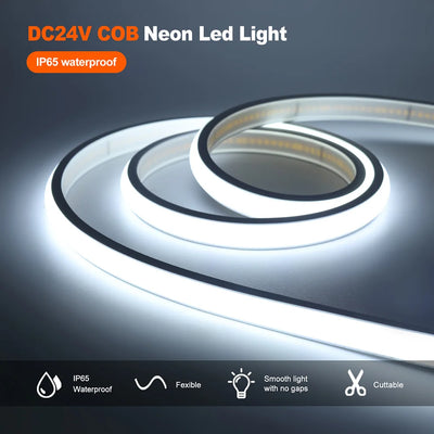 IP68 COB LED Neon Strip – 320 LEDs/m Waterproof Linear Light