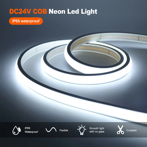 IP68 COB LED Neon Strip – 320 LEDs/m Waterproof Linear Light