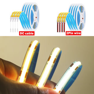 COB LED Strip Light 528LEDs/m – Ultra Bright 12V/24V