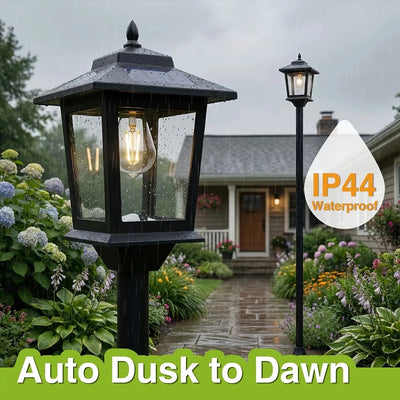2-Piece Solar Garden Lights – Outdoor Waterproof LED Pathway Lamps