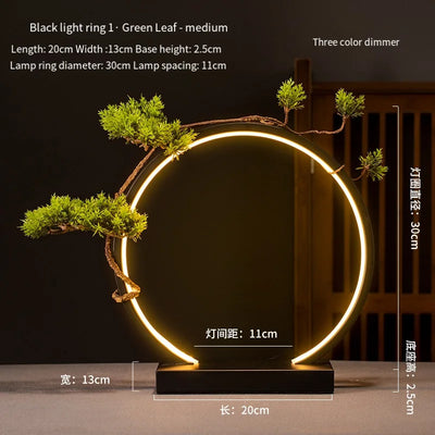 LED Ring Light Night Lamp – USB Dimmable Decorative Atmosphere Light for Home & Gifts