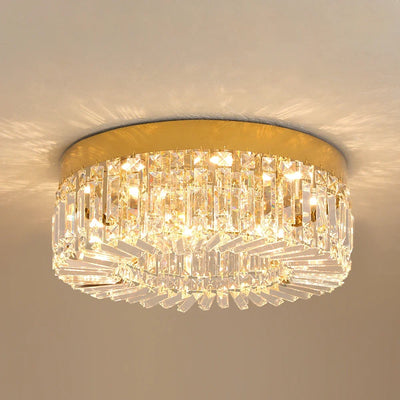Gold Luxury Crystal Ceiling Lamp Living Room Modern Chandeliers Decoration LED Ceiling Lights Lighting Fixture Diameter 40/50cm