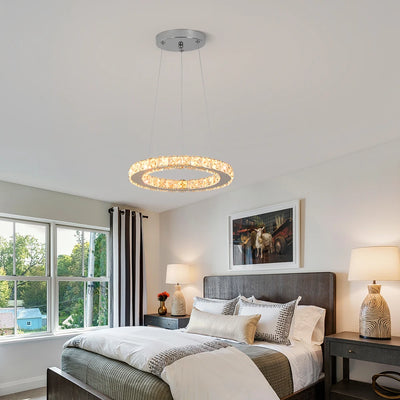 Ring Led Hanging Light Pendant Lamp Luxury Gold Copper New Chandelier Lustre Ceiling Lamp Living Dining Room Home Decor Fixture| Upload
