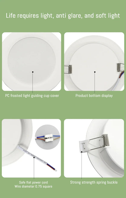 Recessed LED Downlight with Universal Voltage and 249–2000 Lumen Output