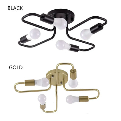 Modern 4-Light LED Ceiling Chandelier