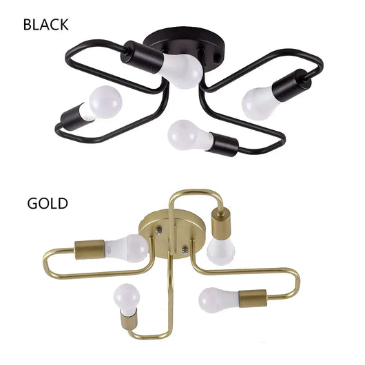 Modern 4-Light LED Ceiling Chandelier