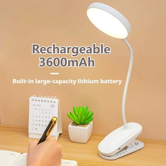 USB Rechargeable LED Desk Lamp with Touch Control – 3-Mode Eye Protection Table Light
