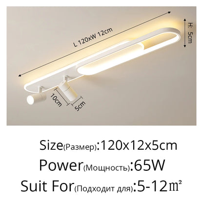 Modern Acrylic LED Chandelier with Adjustable Spotlights and Dimmable Lighting