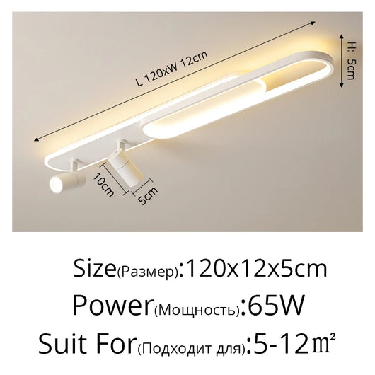 Modern Acrylic LED Chandelier – Adjustable Spotlights, Dimmable