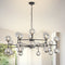 Mid-Century Modern Sputnik Chandelier – Stained Glass Statement Light