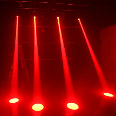 2-Pack 150W LED Moving Head Beam Lights with Prism & Gobo – DMX Stage Lighting