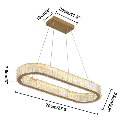 Modern Nordic Crystal LED Pendant Light