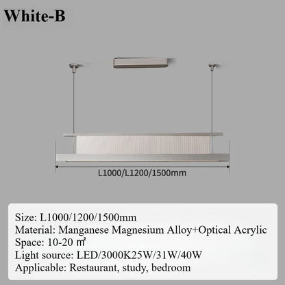 Italian Modern Luxury Linear LED Chandelier with Minimalist Designer Style