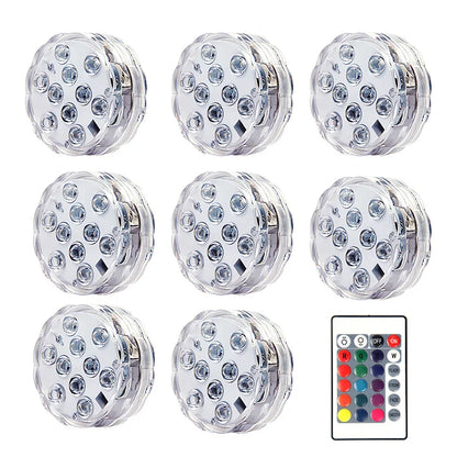 10 LEDs RGB Submersible Light