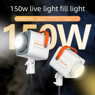 150W LED Photography Light – Dimmable 3-Color Studio & Live Streaming Fill Light