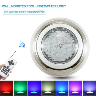 Stainless Steel RGB LED Pool Light – IP68 Waterproof Underwater Lighting
