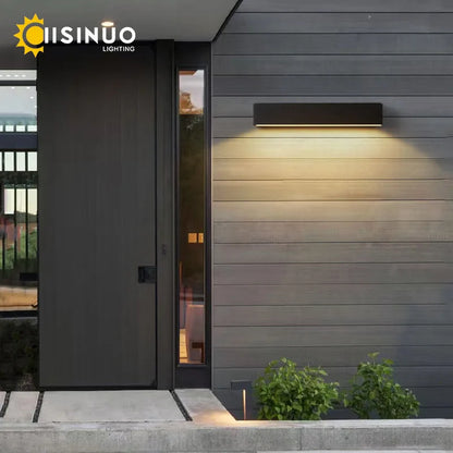 IISINUO Modern IP65 LED Outdoor Wall Sconce for Durable Weatherproof Lighting