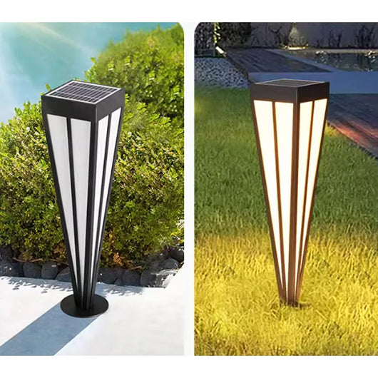 Solar LED Garden Bollard Light – 12W Outdoor Pathway Lamp