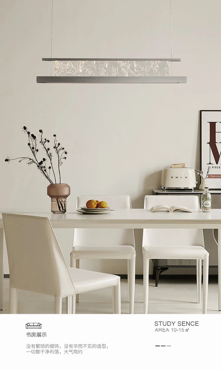 Italian Modern Luxury Linear LED Chandelier with Minimalist Designer Style