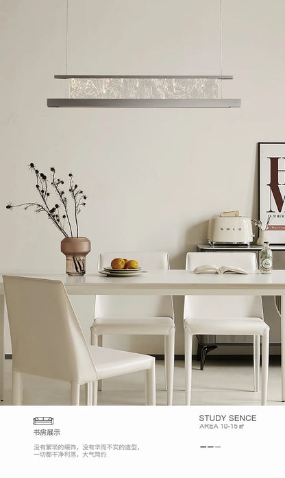 Italian Modern Luxury Linear LED Chandelier with Minimalist Designer Style