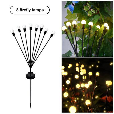 Solar Firefly Lights Outdoor Waterproof Garden Swaying LED