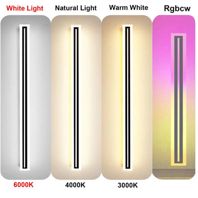 Modern LED Outdoor Wall Sconce – IP67 Frosted Acrylic Light