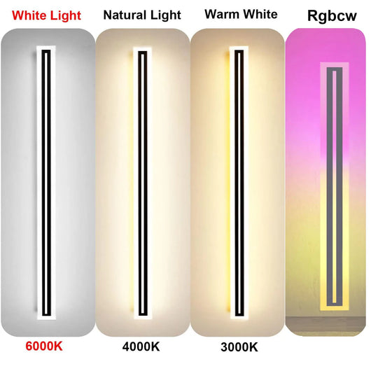 Modern LED Outdoor Wall Sconce – IP67 Frosted Acrylic Light