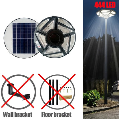 Flying saucer solar lamp, round UFO lamp, villa community square landscape lamp, induction integrated street lamp, courtyard street