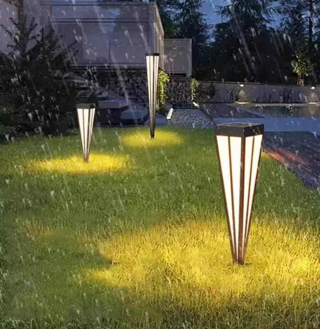 Solar LED Lawn Light Solar Garden Light 12W Solar LED Outdoor Aluminum Acrylic Garden Bollard