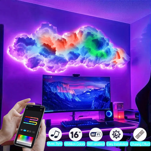 RGB 3D Thundercloud Light – Smart LED Cloud Lamp