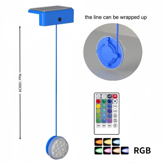 Solar Underwater Swimming Pool Lights with Remote Control