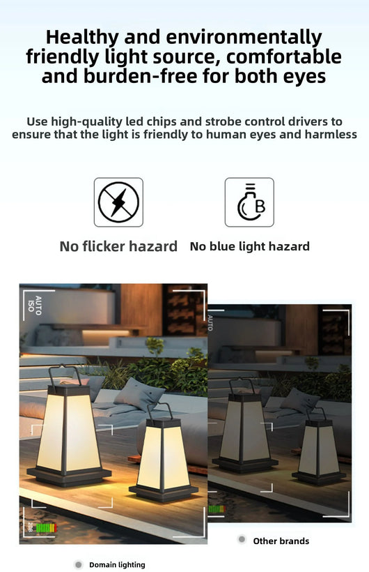 Portable Solar Outdoor Lamp – Waterproof Garden & Patio Light