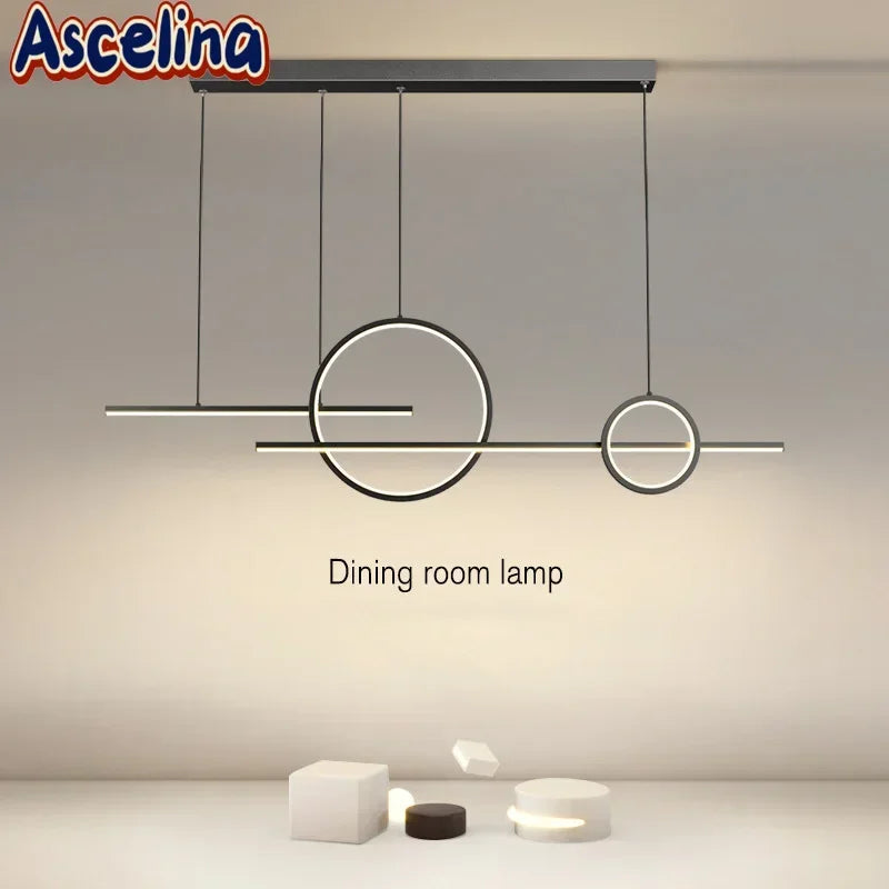 Modern 110cm LED Pendant Light with Multi-Mode Dimming