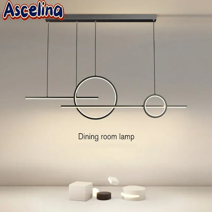 Modern 110cm LED Pendant Light with Multi-Mode Dimming