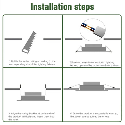 Recessed LED Downlight – Universal Voltage 110–240V