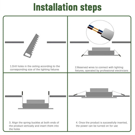Recessed LED Downlight – Universal Voltage 110–240V