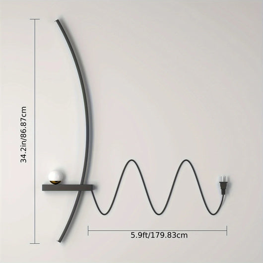 Modern Arc LED Wall Lamps – Sleek Ambient Lighting (2-Pack)