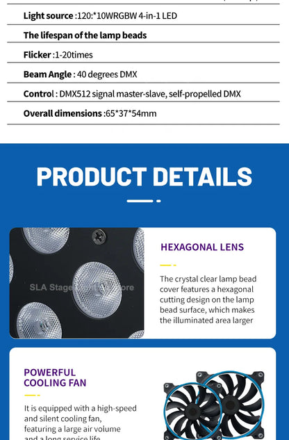 120W Waterproof Stage Floodlight
