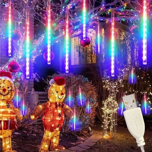 30cm LED Meteor Shower Rain Lights for Outdoor