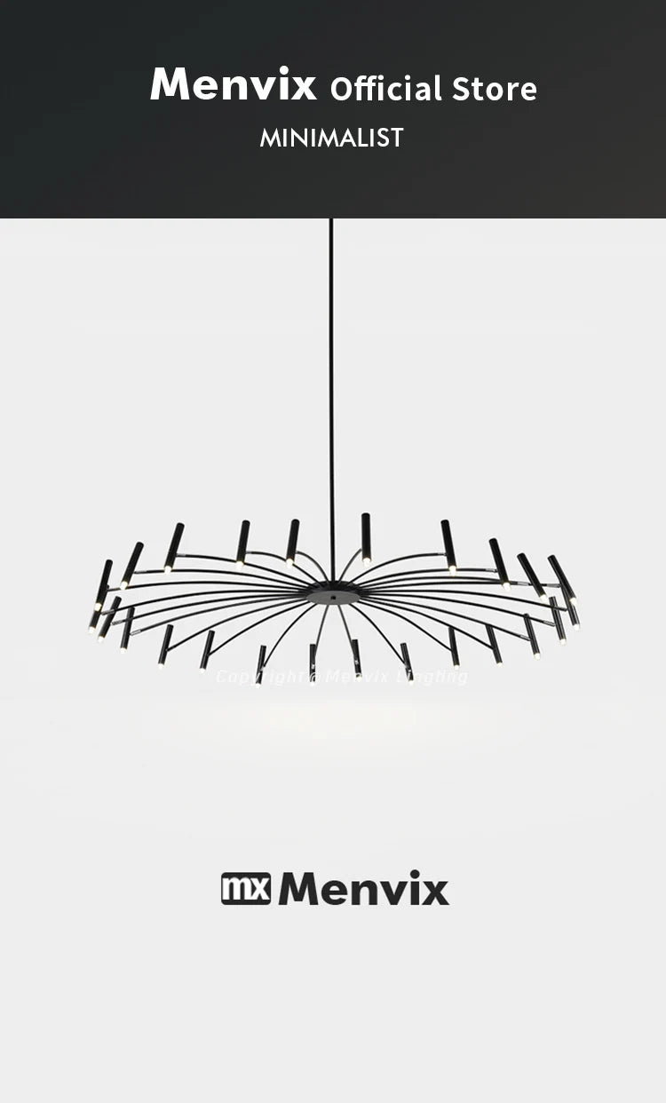 Modern Dimmable LED Chandelier with High-Lumen Illumination