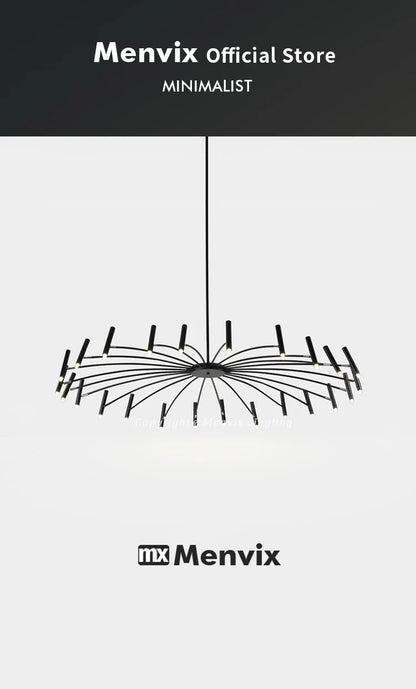 Modern Dimmable LED Chandelier with High-Lumen Illumination