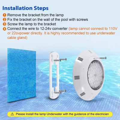 RGB LED Swimming Pool Light – AC12V, IP68 Waterproof