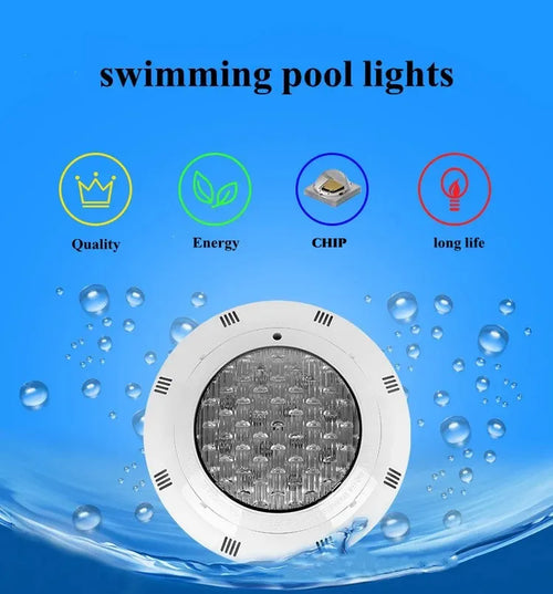 IP68 RGB LED Underwater Pool Light – Color-Changing Swimming Pool Lamp with Remote