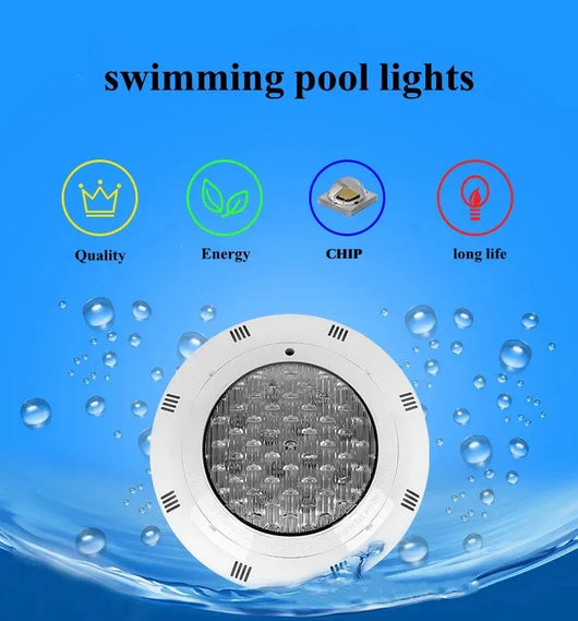 IP68 RGB LED Underwater Pool Light – Color-Changing Swimming Pool Lamp with Remote