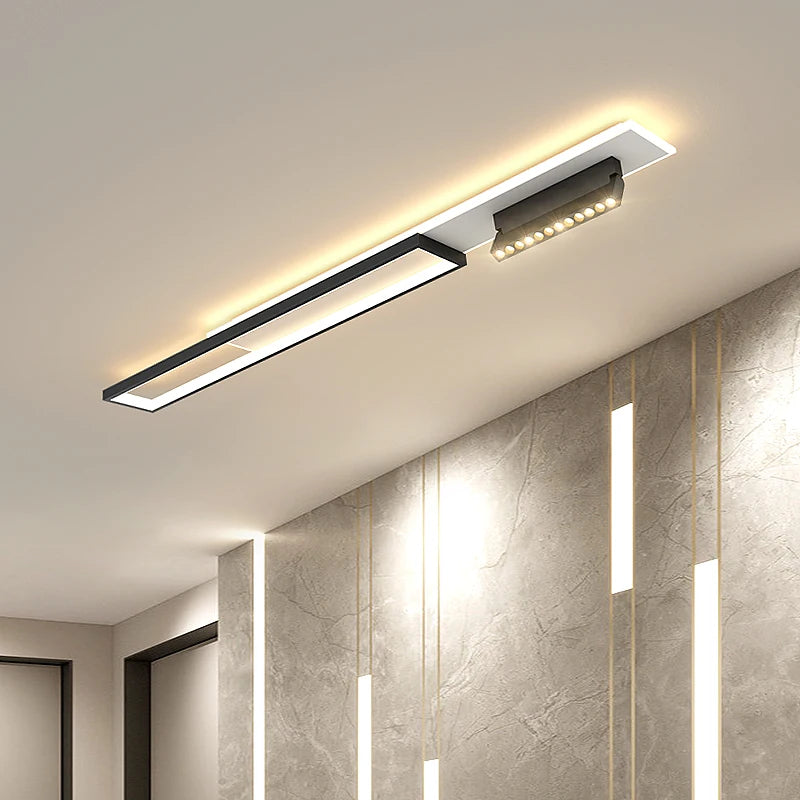 Modern Acrylic LED Chandelier with Adjustable Spotlights and Dimmable Lighting