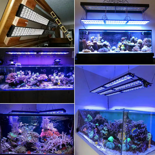 WiFi Full Spectrum LED Aquarium Light for Marine Reef Coral Fish Tanks 60–240cm with Smart App Control