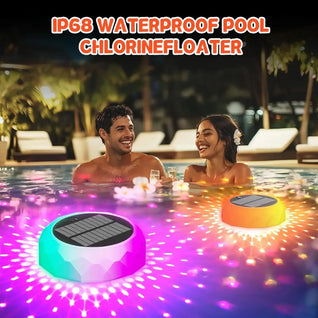 Solar Floating Pool Light with Chlorine Dispenser – RGB LED with Remote
